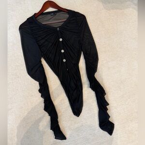 Black sheer Long Sleeve